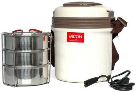 milton electric tiffin box|electric tiffin box 2 containers.